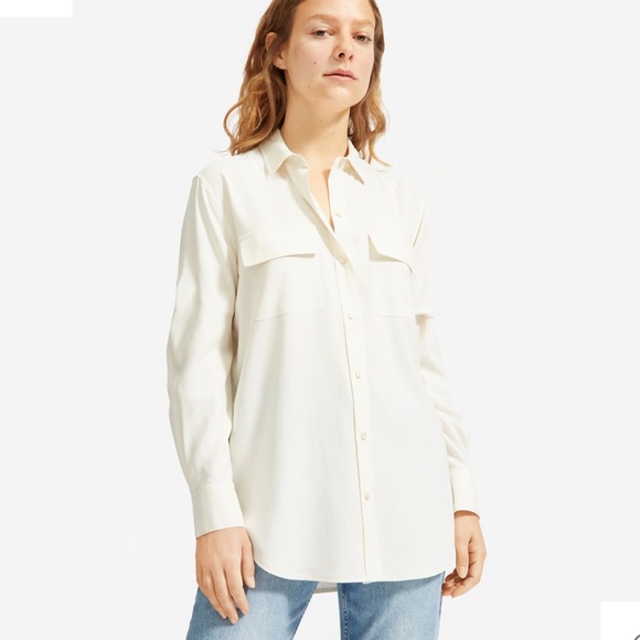 Everlane Tops - Everlane Washable Silk Relaxed Shirt